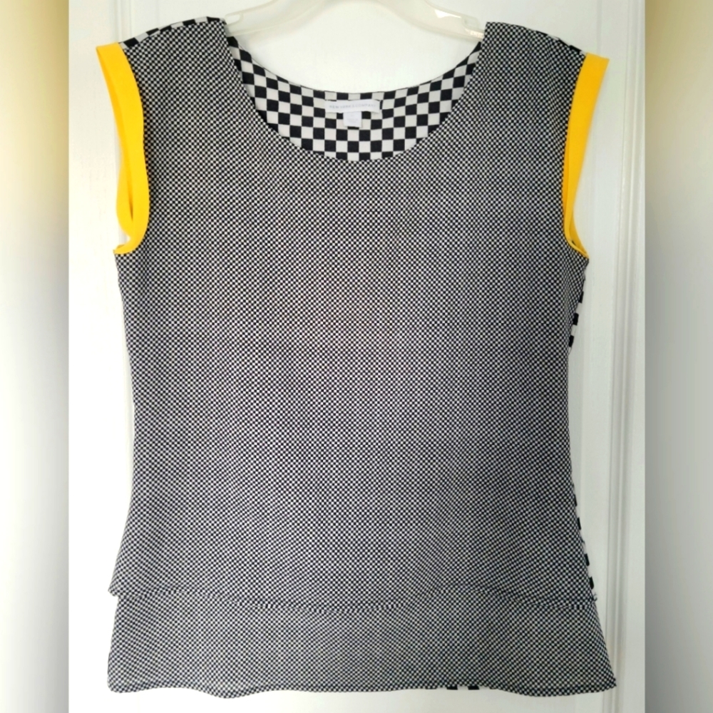 Black and white blouse